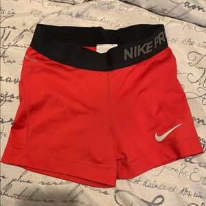 ❌SOLD❌Red Nike pro shorts